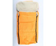 Baby-Fußsack Fußsack für Kinderwagen aus Lammfell gelb
