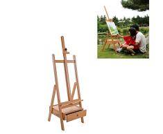 BIYLL Staffelei Holzstaffelei Tisch Ständer mit Verstellbar Schnur zum Zeichnen Malen Fotos Ausstellungen Einstellbar auf 86High Robust Beechwood Canvas Holder Stand