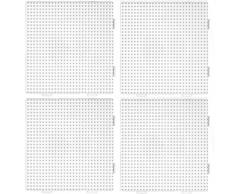 Hama 4 Stück Midi 234 Stiftplatte für Bügelperlen Quadrat Multi Transparent , einzeln und auch als eine Fläche nutzbar- Einzelgröße 14,5 x 14,5