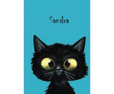 Sandra - Katzen-Malbuch / Notizbuch / Tagebuch: DIN A5 - blanko