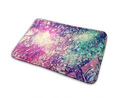 TEIJWET Rutschfeste Fußmatte, Eulenmotiv, für Innen- und Außenbereich, Teppich absorbiert Feuchtigkeit, waschbar, Schmutzfangmatten