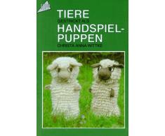 Tiere gestrickt als Handspiel- Puppen.