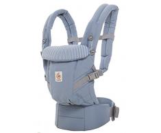 Ergobaby Babytrage für Neugeborene bis Kleinkind Azure Blue, Adapt 3-in-1 Tragesystem Ergonomisch, Baby-Tragetasche Kindertrage