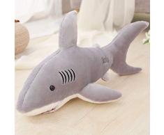 Wc-asdcc Plüschhaie Spielzeug Kuscheltiere Simulation Große Haie Puppe Kissen Kissen Kinderspielzeug Für Kinder Geburtstagsgeschenke 70 cm Grau