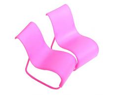 2pcs Möbel Schaukelstühle Sessel Stuhl Puppenhaus Decor für Barbie Puppen