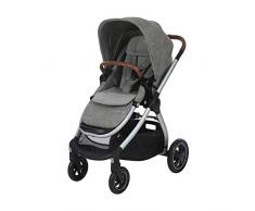 Maxi Cosi Adorra Kombi Kinderwagen, mit Liegeposition, großem Einkaufskorb, einhändigem Faltmechanismus und geringem Gewicht, nutzbar ab Geburt bis ca. 3,5 Jahre, 0-15 kg, Nomad Grey (grau)