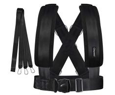BESPORTBLE Clispeed-Schlitten-Trainingsgurt Fitness Widerstandstraining Training Geschwindigkeit Übung Schultergurt Widerstand Band One Size (Schwarz)