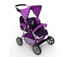 Bayer Chic 2000 688 25 - Zwillingsbuggy Tandem Pflaume