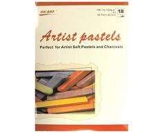 18 Blatt DIN A3 Zeichenblock, ideal für das Arbeiten mit Pastellkreiden & Zeichenkohle, Grammatur: 120g/m²