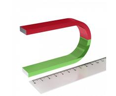 Großer Hufeisenmagnet für Schulungen und Experimente - Hufeisen - Rot/Grün