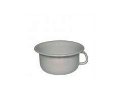 Riess - Nachttopf, Pflanztopf - Emaille Look Ø: 23 cm - 2,5 Liter - Farbe: Weiß