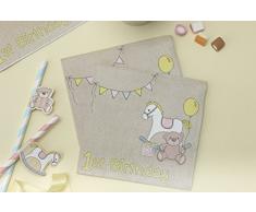 Ginger Ray Kuchen Dekorationen Schaukelpferd Cupcake Wraps (10 Stück), gemischt Papierserviette gemischt