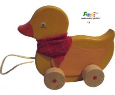Anni-spielen macht glücklich Nachziehtier aus Holz Ente Emil