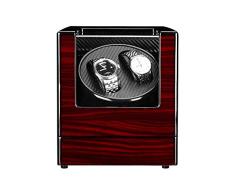 Uhrenbeweger Watch Winder Uhrenbeweger Fur Automatikuhren Uhrenbeweger Uhren Batterie Einzelkopf 2 Tisch 5 Gangeinstellung Malen Automatikaufzug Uhrenbox Uhrenvitrine Uhrenbox, Rotes Sandelholz
