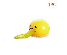 Dapei Anti-stress Spielzeug Eigelb-Druck-Ball Spucken Eigelb Spielzeug Egg Yolk Stressball Langsam aufsteigende Stressabbau Geschenk für Jungen und Mädchen (1PC)