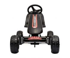 Missley Kinder Go Karts 4 Runden Tretauto-Miniauto für 2-6 Jahren Alt (Schwarz)