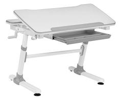 Ergodesk SMART Optima Kinderschreibtisch höhenverstellbar Schülerschreibtisch Kindermöbel Schreibtisch Kinder grau