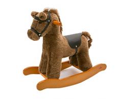 Taoke Schaukelpferd Ritter kleines Pferd Kinderschaukelstuhl Baby-Spielzeug-Geschenk Robuste, Ohr klingen, sendet Sattel 8bayfa