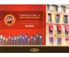 Koh-I-Noor 8515036005KS TOISON DOR 8515 runde Pastellkreide, 36 Stück