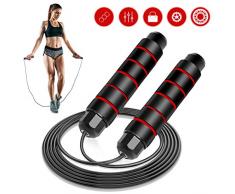 AODOOR Springseil, Seilspringen, Speed Rope mit Gut Qualitativen Kugellagern, Jump Rope mit Verdickter Schwammgriff, Ideal für Fitness, Gewichtsverlust, Crossfit, HIIT, Intervalltraining