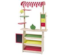howa Kaufladen, Marktstand mit Markise aus Holz 4747