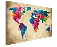 murando - Malen Nach Zahlen Weltkarte 60x40cm Malset DIY n-A-0275-d-a