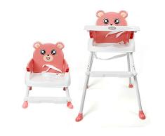 Savada Kinderhochstuhl, 4 in1 Treppenhochstuhl Babyhochstuhl Klappbar Kinder hochstuhl Baby Sitzerhöhung Verstellbare Babystuh