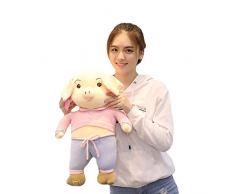 TIKENBST Schwein Stofftier Kuschelschwein Tierspielzeug Sehr Weiches Umarmen Gefüllte,Purple-50cm