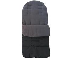 sunnymi Universal Baby Fußsack, Kleinkind Winddicht Warm Pram Kinderwagen Dickes Wattepad, Gemütliche Zehen Schürze Liner Buggy (Baumwollmischung, Grau)