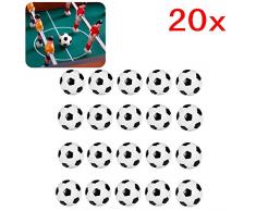 JZK 20 x Kunststoff Tischbälle Tischfußball Zubehör 32 mm für Kinder und Erwachsene geburtstagspartybevorzugungen, Partytaschenfüller