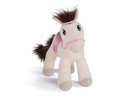 Nici 43211 Kuscheltier Pferd Ayeta mit Zaumzeug und Sattel, 35 cm, weiß