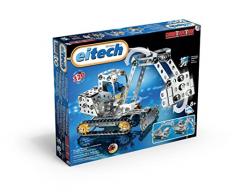 Eitech 00011 - Metallbaukasten - Minibagger / Kran Set, 320-teilig