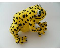 Unbekannt Plüschtier 20 x 20 cm, gelb, Frosch Frösche Kuscheltiere Stofftiere Pfeilgiftfrosch Tiere