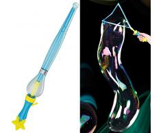 Playtastic Seifenblasenmaschinen: Zauberstab für faszinierende Riesen-Seifenblasen (Seifenblasen-Set)