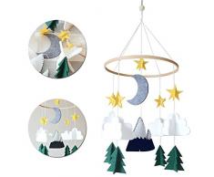 Krippe Mobile für Jungen und Mädchen,baby windspiel junge,Bettglocke,Mobile Krippe,Mobile für Babybett,baby Windspiel (A)