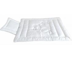 TM MAXX Babyset Kinderdecke Bettdecke Baby Set Frosch Steppbett+Kissen 100x135cm 40x60cm