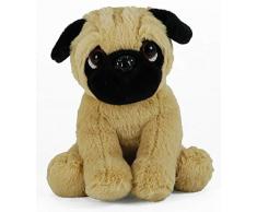Plüschtier Hund Mops, Supersüß kuscheltier, Stofftier sitzend ca. 18 cm