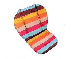 Ywoworld Baby-Sitzkissen für Hochstuhl, Regenbogen-Streifen, wasserabweisend