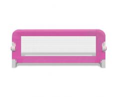 Festnight Kleinkind Bettschutzgitter Sicherheit Kinder Bettgitter Bettzubehör Kindersicherung 103x42cm Rosa