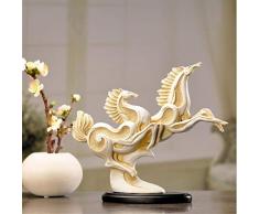Xiner Figur Skulptur Statue Dekoration Handwerk Dekoration Geschenk Geburtstagsgeschenk Hauptdekoration Kreatives Feng Shui-Geldgeschenk-Pferd Zum Erfolg Macht Pferdeschaukel In Handarbeit