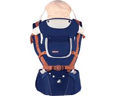 ACEDA Babytrage/kindertrage Bauchtrage Ergonomisch Für Säuglinge Bis 25kg, 4 In 1 Rückentrage Hüfttrage Für Alle Jahreszeite Träger,Pink,Darkblue