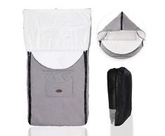 Fengzio Babyfußsack Universal Fußsack für Kinderwagen, Sportwagen, Buggy und Babyschale Winter-Fußsack mit Tasche Wasserdicht Winddicht Komfortable Winterfußsack