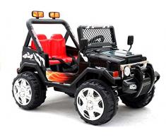 BSD Elektro Kinderauto Elektrisch Ride On Kinderfahrzeug Elektroauto Fernbedienung - Raptor 2x35W 2-Sitzer - Schwarz