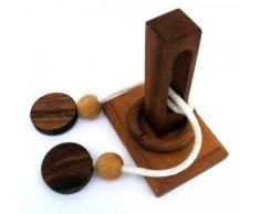 Tong Tang - Schnurpuzzle - Denkspiel - Knobelspiel - Geduldspiel - Logikspiel aus Holz