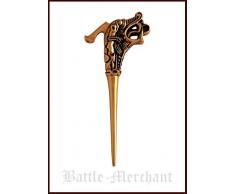 Wikinger Gewandnadel, Greiftier im Oseberg-Stil, aus Bronze Mystische Brosche Wikinger Gewandschmuck Fibel LARP
