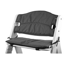 Tinydo® Hochstuhl-Sitzkissen optimal für Hauck Alpha und ähnliche Treppenhochstühle 2teilg. Set mit Memory-Schaum-Dämpfung Sitzverkleinerer-Auflage für Babystühle rutschfest pflegeleicht (Dunkelgrau)