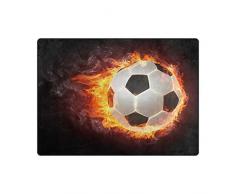 Use7 Fußball-Teppich, für Wohnzimmer, Schlafzimmer, Textil, multi, 203cm x 147.3cm(7 x 5 feet)