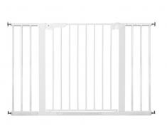 Baby Dan Premier TÜV / GS geprüftes Türschutzgitter / Treppenschutzgitter zum Einklemmen, 99 - 119.3 cm, Weiß - hergestellt in Dänemark
