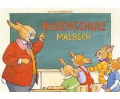 Mini-Malbuch * Hasenschule * von Bernhard Oberdieck im Grätz-Verlag // 18741 // Kinder Geschenk ausmalen Mitbringsel Kreativ Spass Spiel Ostern Hase Schule