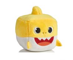 Smart Study Singendes Baby Shark Cube Maskottchen Würfel Plüschhai Küscheltier (Gelb)
